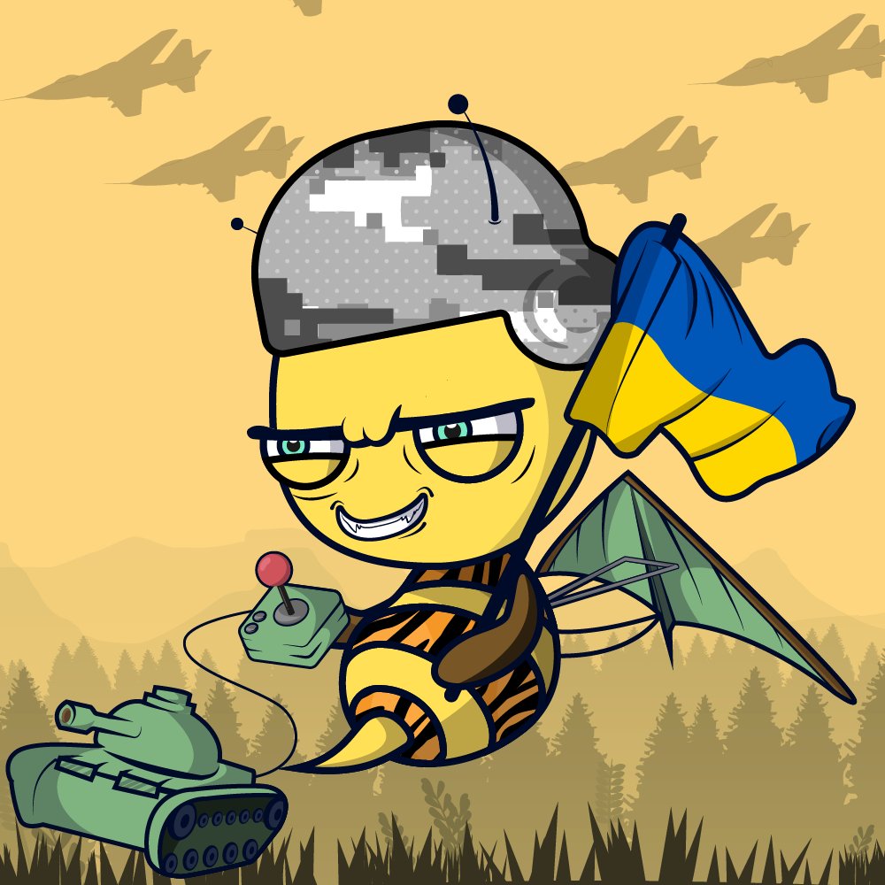 WarBeez is the first NFT collection that commemorates the strength of the Ukrainian people with 2402 unique Beez of War opensea.io/collection/war… 🇺🇦 #StopWarInUkraine