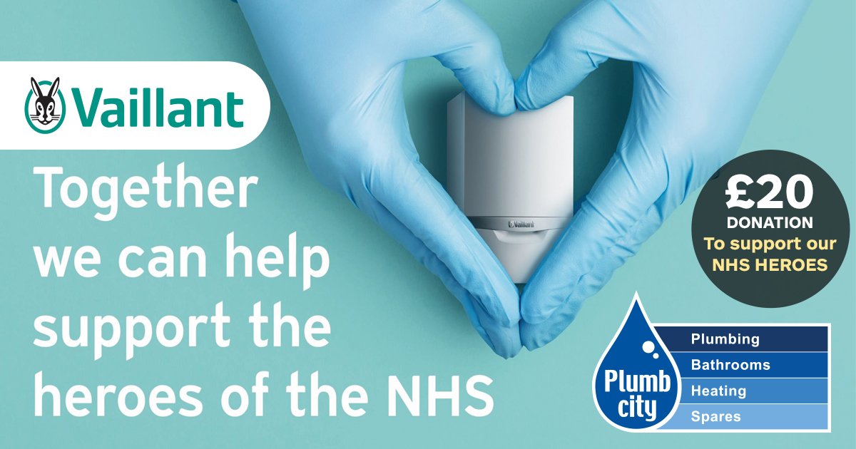 If you purchase a Vaillant ecoTEC plus boiler from Plumbcity 1st March-31st August 2022, and register on your Advance account, £20 will be donated to support the #NHS and will contribute to staff well-being sessions, peer-to-peer support and one-to-one counselling. #NHSCharities