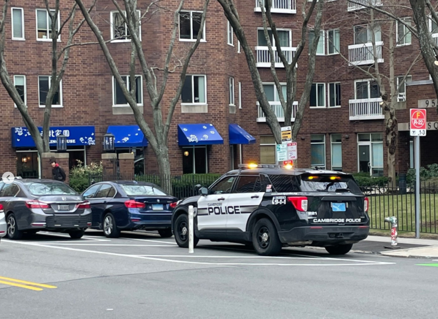 CambridgePolice's tweet photo. In Cambridge, drivers can be issued a $50 violation for obstructing a designated bicycle lane. 

Drivers who block bicycle lanes can cause hazards for people who bike, walk and drive, as cyclists may be required to move unpredictably into traffic. https://t.co/Ap1U0mAqRv
