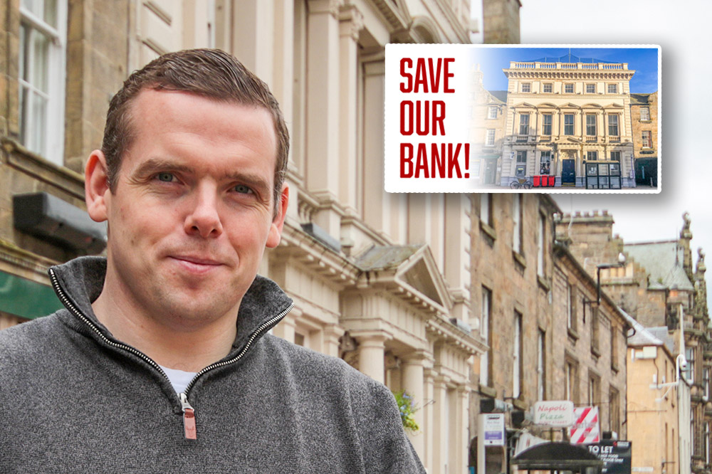ForresLocal's tweet photo. MP Douglas Ross has slammed the Bank of Scotland for failing to listen to its customers and answer his questions at a meeting in Westminster.
He has demanded they come to Forres and hear first-hand what customers want.
#ForresNews #SaveOurBank
https://t.co/BXCpuODtI4 https://t.co/GnuDcbNZlq