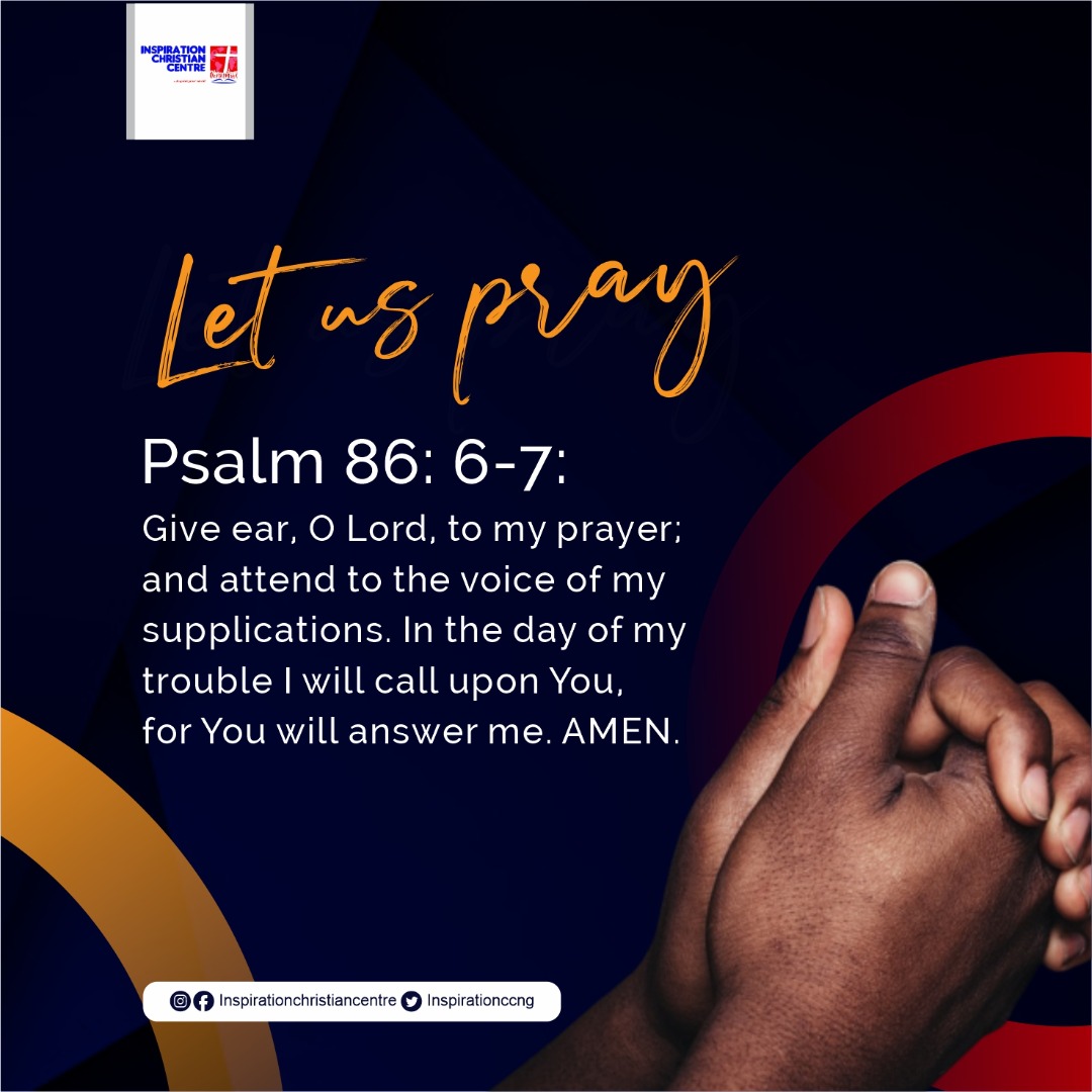 inspirationccng's tweet photo. Don't be weary of prayers. Call upon Him and He will answer you🙏

Type AMEN to affirm. 

Follow @inspirationccng for daily prayers and faith-based inspiration. 

#prayerworks
#psalms 
#prayers 
#praywithoutceasing 
#faith 
#motivation 
#Inspiration https://t.co/WAvuJW32Vz