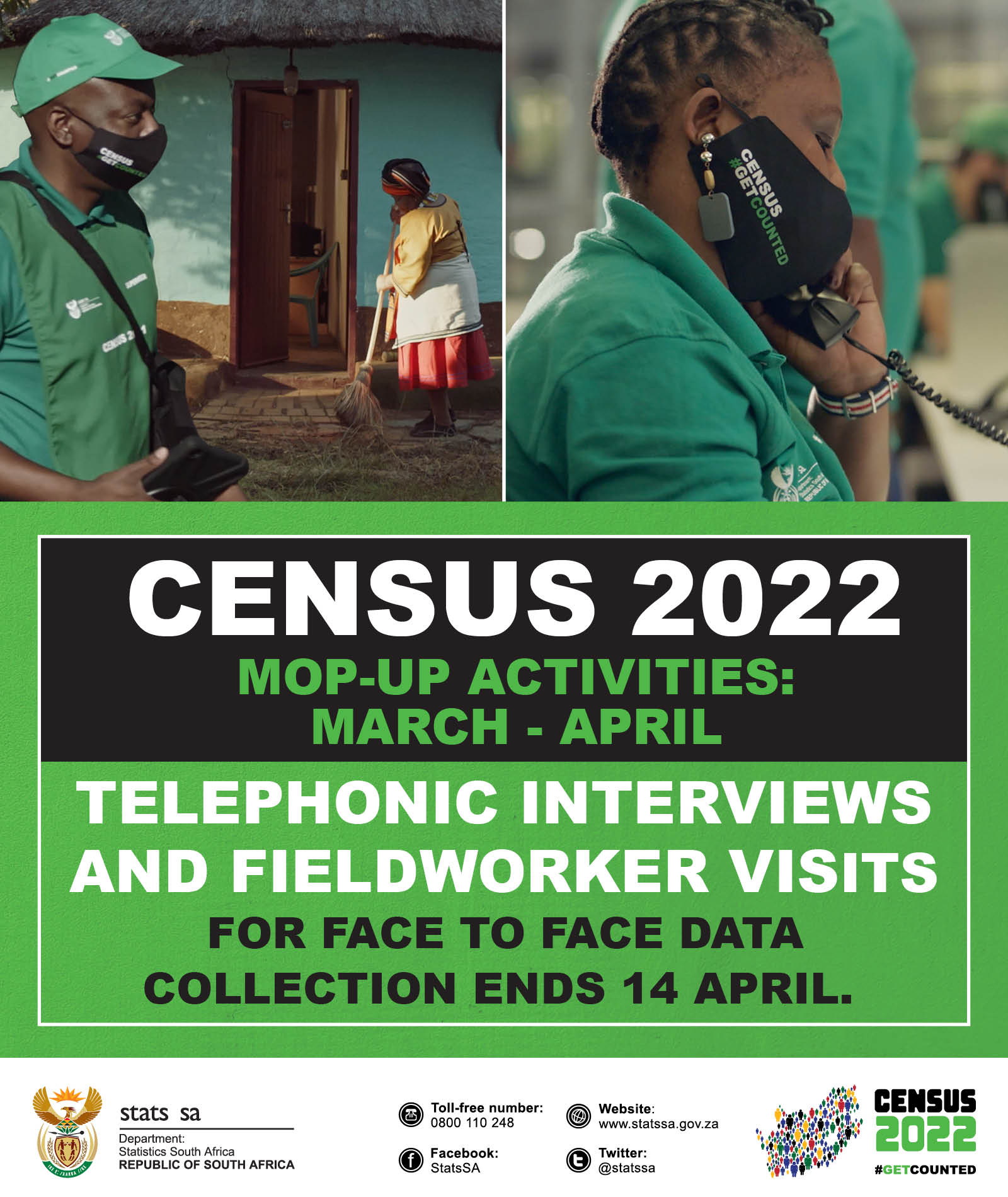 Stats SA on Twitter "SACensus2022 is in field with mopup activities