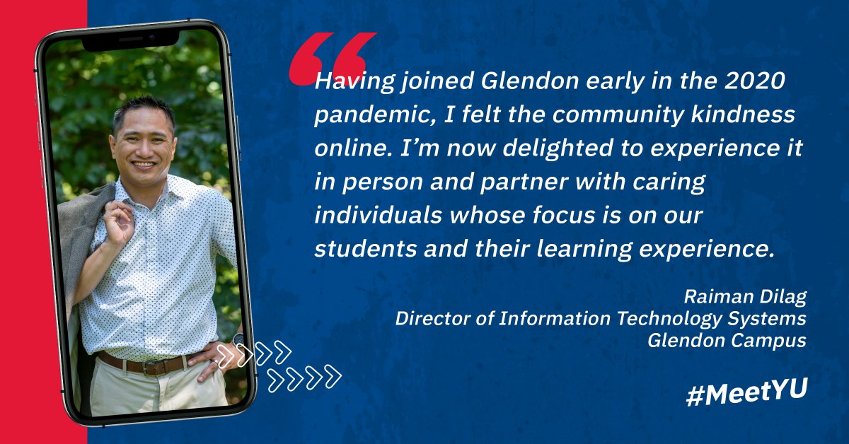GlendonCampus's tweet photo. KINDNESS - 

What #Glendon means to Raiman Dilag, ITS Director, and Hossam Associate Professor, Ali-Hassam. 

#MeetYU #YorkU https://t.co/cHG0Gj5Fqu