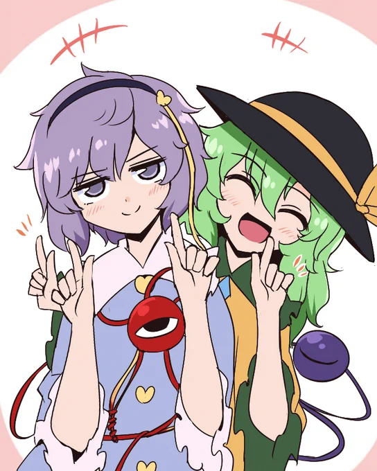 #深夜の真剣お絵描き60分一本勝負 
二人合わせて1111点姉妹

3・4分越えたけど許して 