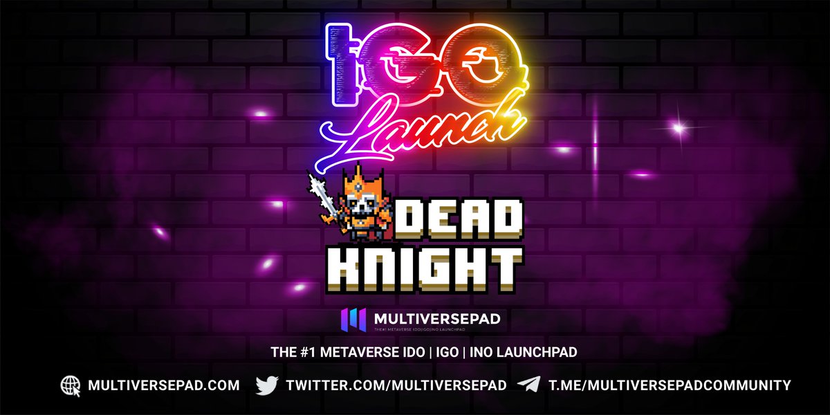 MultiversePad's tweet photo. 💥 @DeadKnight_SOL  DKM Public Sale on @MultiversePad  has ended✅

Thank you for all participants that participate in DeadKnight IDO

#Launchpad #BSC #IGO #DeadKnight https://t.co/rPH5l4ToqQ