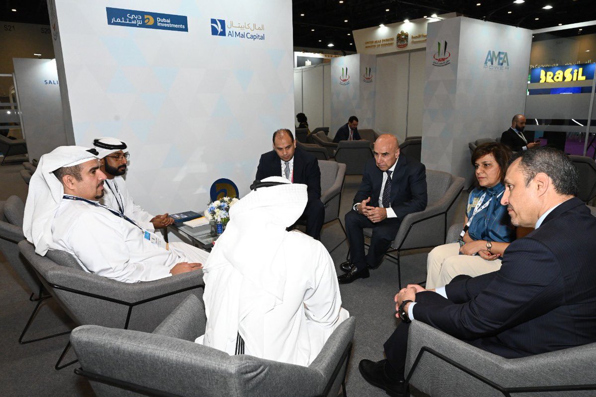 moin_gov_jo's tweet photo. وزير الاستثمار المهندس خيري عمرو يلتقي صندوق دبي للاستثمار وذلك لعرض الفرص الاستثمارية المتاحة في الأردن، ويأتي هذا اللقاء ضمن اللقاءات الرسمية التي تُقام في الجناح الأردني المشارك بملتقى الاستثمار السنوي ٢٠٢٢ المُقام في دبي. https://t.co/rB6BcgFgTr