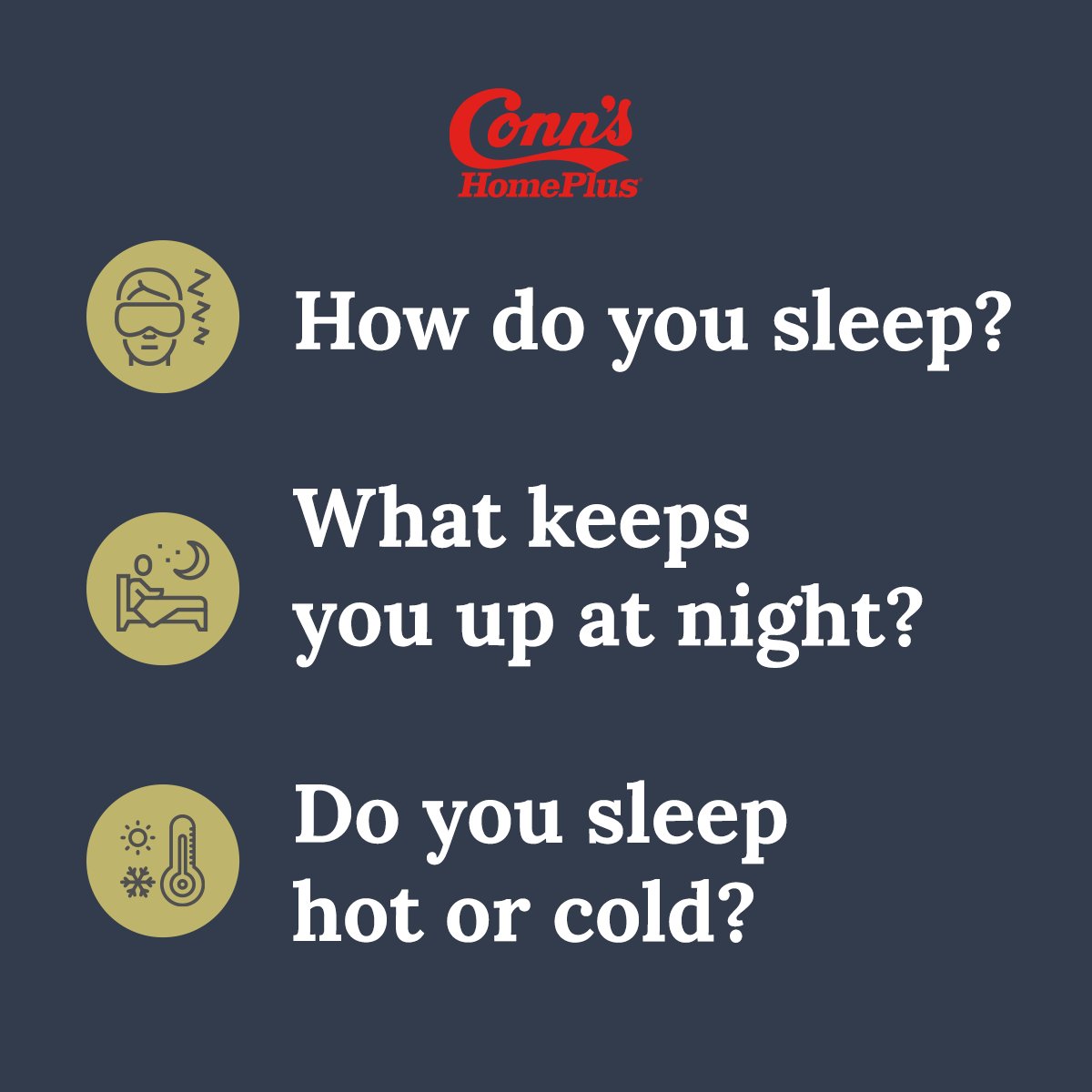 ConnsHomePlus's tweet photo. From our signature Dreamspot to top name brands you love, uncover how a new mattress from #ConnsHomePlus can Plus Up your sleep! https://t.co/05Mp0EA5af https://t.co/vtv7E3gRit