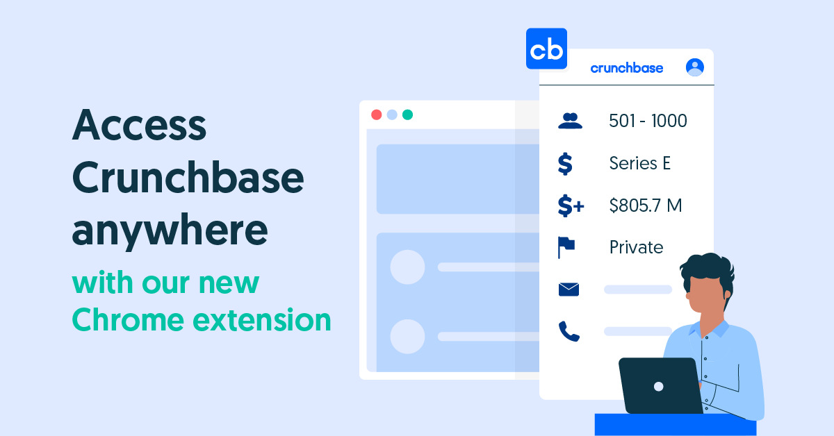crunchbase's tweet photo. NEW FEATURE ALERT: The Crunchbase Chrome extension we've all been waiting for 🎊

Now, Crunchbase's all-in-one prospecting solution is available on LinkedIn, Sales Navigator, Salesforce and company websites. It’s free to install, learn more: https://t.co/dlDJ6UEe2e https://t.co/fZ1Dkqqgzz