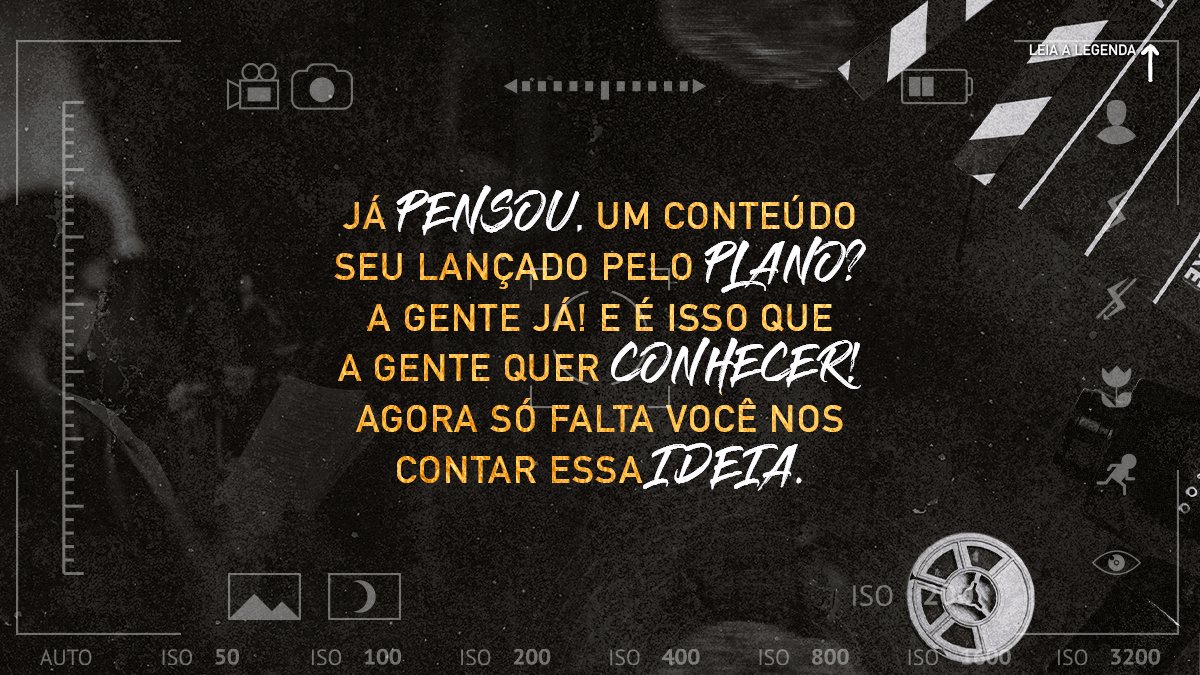oficialoplano's tweet photo. Tem alguma ideia de conteúdo, mas não tem como produzir? 🙃 chama O Plano que ele resolve!
Envie um e-mail para a gente em (((sonhonoconteudo@nostemosumplano.com))) contando um pouco da sua história e da sua ideia, e a gente cuida do resto. 🤩
#RUMOAGLÓRIA #ACASADOSSONHOS https://t.co/LAFeyLalbk