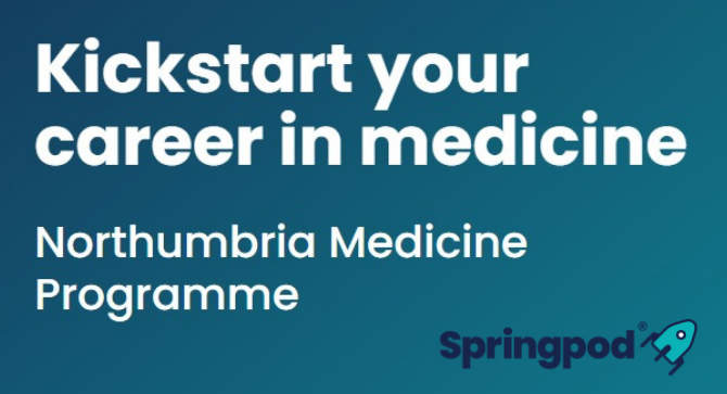 NorthumbriaNHS's tweet photo. Ever wondered what a career in medicine really looks like?

We’re here to help!

We've partnered with @springpod to bring students aged 13-19 in the local area a fantastic programme showcasing the vast and varied world of medicine.

Interested?▶️
https://t.co/nBXVe95TnN https://t.co/FzsnnIRK2x
