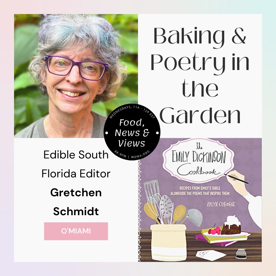 LGassenheimer's tweet photo. WED 3/30, 11aEST @wdnaradio - @DebiH16 w/ #tropical plants & #foodforrest in S. Florida + @EdibleSoFla w/baking & poetry in the garden for @omiamifestival + @HistoryandWine w/questions for your somm + Matt Meltzer w/ #restaurantnews + #dinnerinminutes - https://t.co/9VXEgBrJkX https://t.co/mqdpr6vyOp