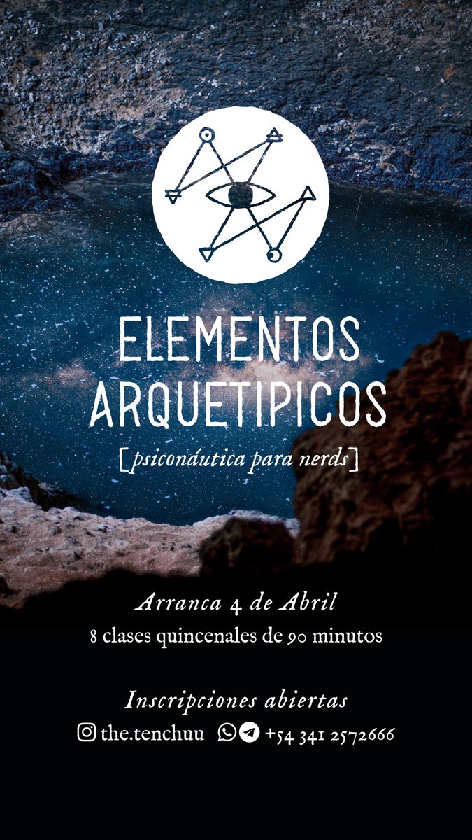 thetenchuu's tweet photo. [CURSO ONLINE DE ARQUETIPOS JUNGIANOS]
Basado en un sistema de 4 elementos fundamentales.

Clases quincenales con opciones de horario:
- Lunes 20hs ARG
- Jueves 19hs ARG

Conocé tu mente más a fondo y sistematizá la relación con tu mundo interno🤿✨

INSCRIBITE! Consultas por DM! https://t.co/kBrCgdvGJO
