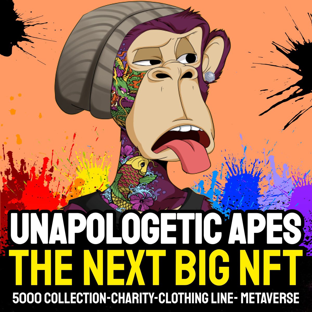 chatgptaitalk's tweet photo. 🔥 #UnapologeticApes
👀Mint 4/8 @ .08

✔️Their #Roadmap is  💯
✔️Their Art is 🔥
✔️And their planned Utility is $Strong ✊🏽

Giving away ONE #UApes #NFT 
&amp; 10 #Whitelist Spots

🚶🏽‍♂️Follow @U_APES &amp; @NFTBUZZNEWS 
✊🏽Tag 3 #DEGENS 
💫Winners 48 hrs

 🤝🏽Discord https://t.co/iyTqwPLLtm https://t.co/ecv6eVEd7R