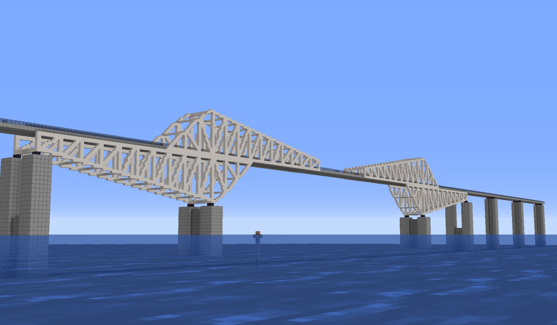 たま 東京ゲートブリッジ Minecraft Minecraft建築コミュ バニラ建築学部 T Co Gagklyqek9 Twitter