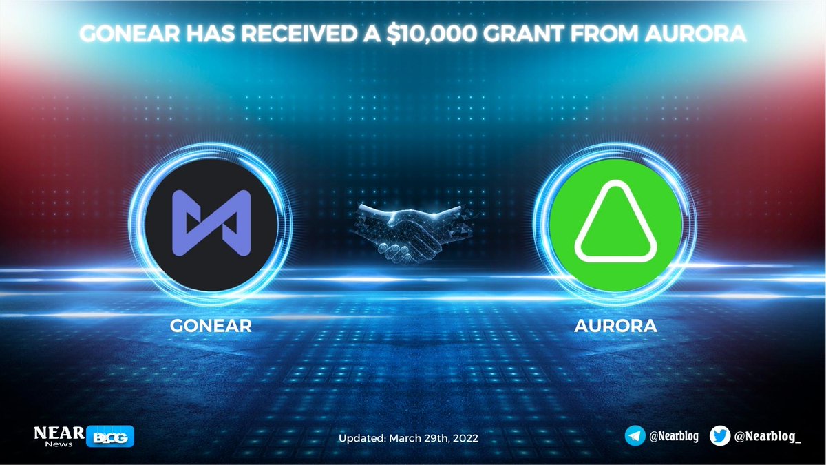 WalkyrienVC's tweet photo. 🎉@Goneario has received a $10,000 Grant from @auroraisnear
With #Gonear, decentralized projects can raise awareness, build a loyal community, and receive long-term support😎
More details:
👉https://t.co/7tSGnJOmgn
#NearBlog #NEAR #AURORA $NEAR https://t.co/5MDnE8Qkal