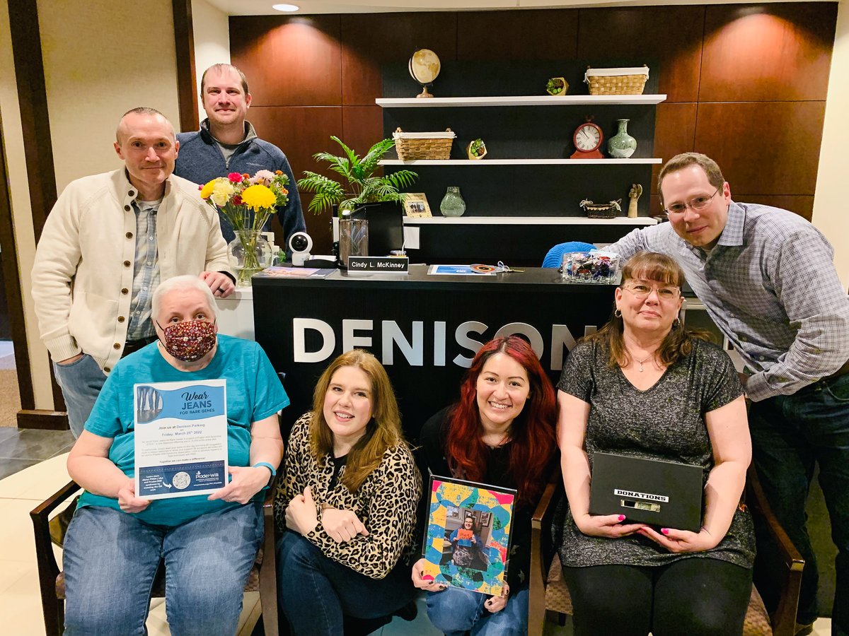 DenisonParking's tweet photo. On Friday, March 25th, our office wore jeans and donated to @PWSAUSA in support of Prader-Willi Syndrome. To learn more about Prader-Willi Syndrome or support PWSA | USA, please visit https://t.co/ESAgmBHr49.
#DenisonParking #GrowingUpRare #PWSAwareness #PWSAUSA https://t.co/CggNLVsaPp