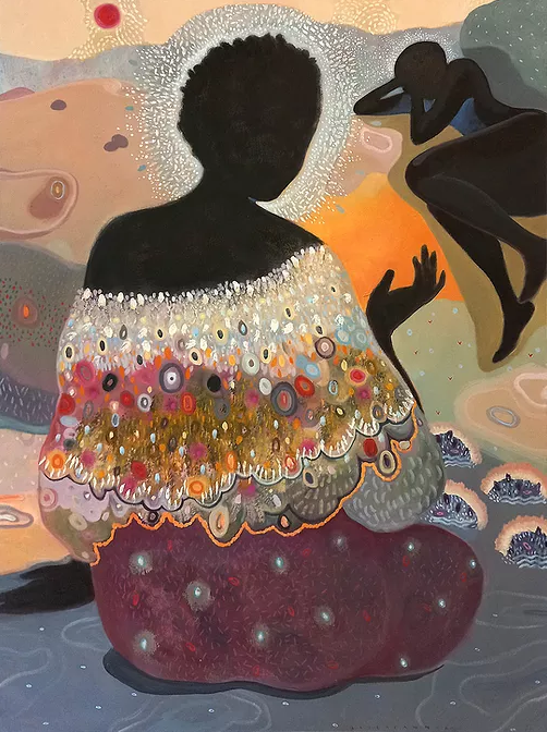 WomensArtForAll's tweet photo. Leila #Fanner #WomensArt #ArtByWomen •The Long Story, Sisterhood Series• https://t.co/gWBz3epfMU