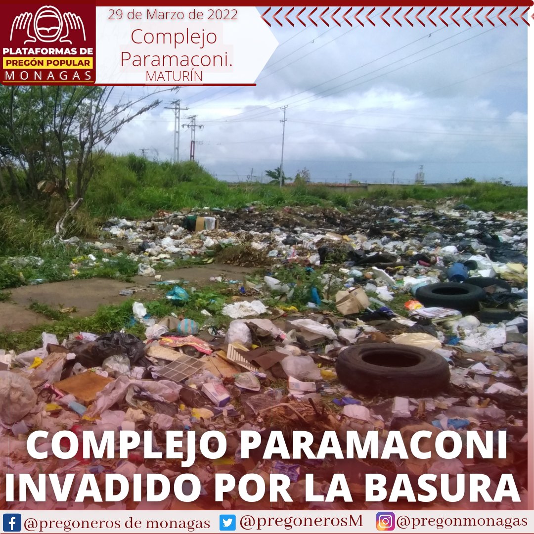 PregonerosM's tweet photo. Alrededores del Complejo Habitacional Paramaconi  se encuentran repletos de basura.
La falta de aseo urbano y el descuido de nuestra #Matrin ha sido tema de nunca acabar, ya que solo se encargan de medio limpiar el centro de la ciudad olvidandose de los sectores
#LaVerdadAVivaVoz https://t.co/JBGgmwimVC