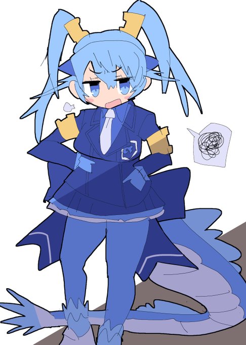 少ない画数でセイリュウを描く(それでもすごい多い) 