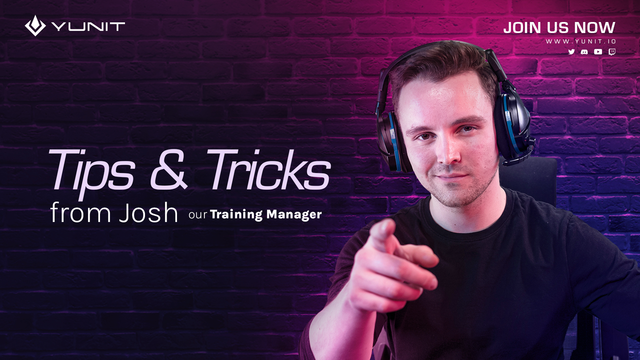 YunitGaming's tweet photo. Tips &amp; Tricks from Josh:

1⃣ Always be open to learn

2⃣ Study a little bit every day

3⃣ Get into a routine

4⃣ Set your goals

5⃣ Trust yourself

Do you agree with Josh? Which one do you like the most?

#WEAREYUNIT https://t.co/9KFl4Y6iSr