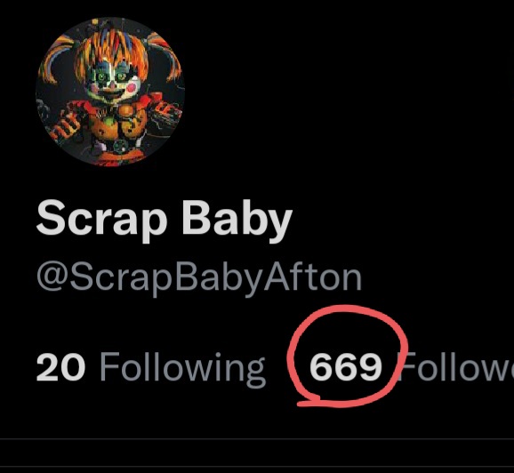 ScrapBabyAfton's tweet photo. Im late but hehe funny number https://t.co/ffguckoaXy
