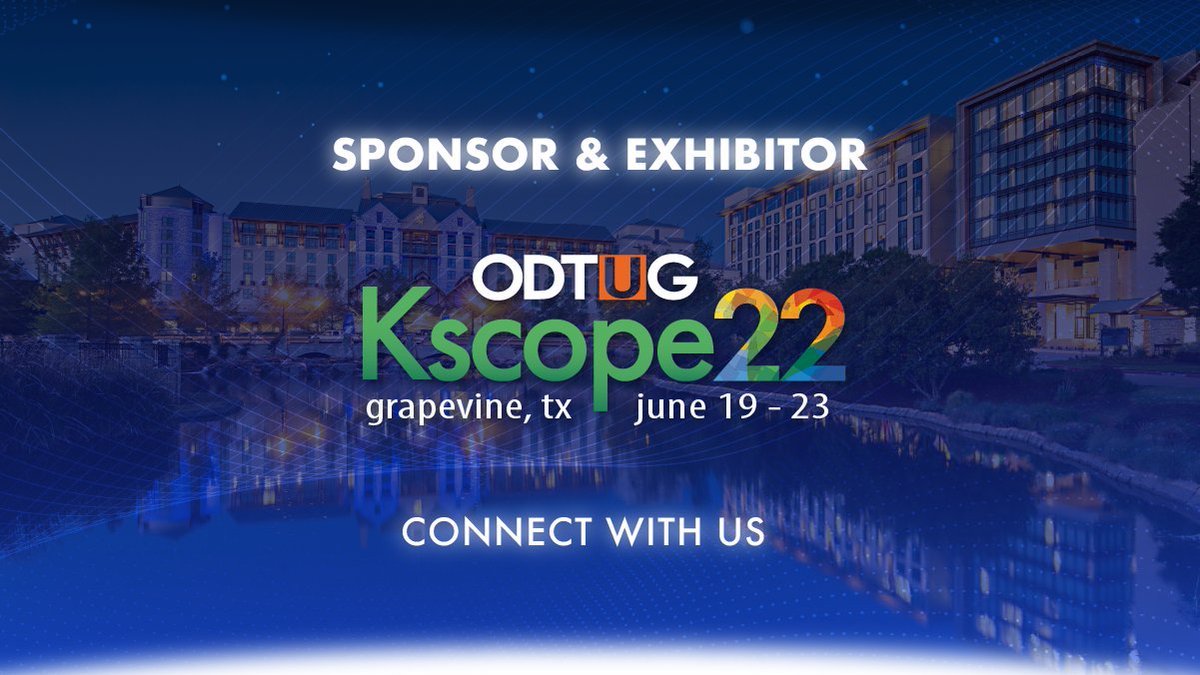 united_codes's tweet photo. Yeehaw! We're headed to Texas for ODTUG Kscope22, and we'd love for you to join us!

Register today to take advantage of early-bird rates (expiring March 31st) PLUS take an extra $100 off by using our discount code: UnitedCodes

https://t.co/x18T2mzSE6

@odtug #Kscope22 #orclapex https://t.co/AKvb0n0rkL