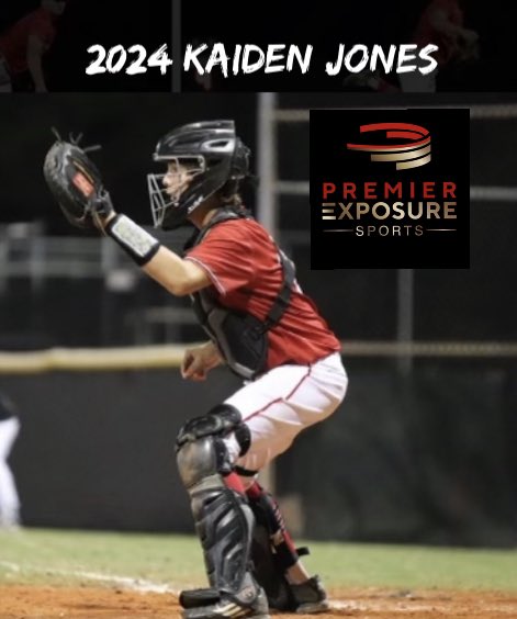 PremierXSports's tweet photo. Premier Exposure Sports welcomes 2024 catcher Kaiden Jones! Jones is a high academic guy carrying a 5.6 weighted GPA. He has a sub 2.0 pop time and is a great defensive catcher that has gap to gap power at the plate. He’s a good one! @SFAthletics @KaidenJ45 @KnightKnationFL https://t.co/Rvkot54rMI