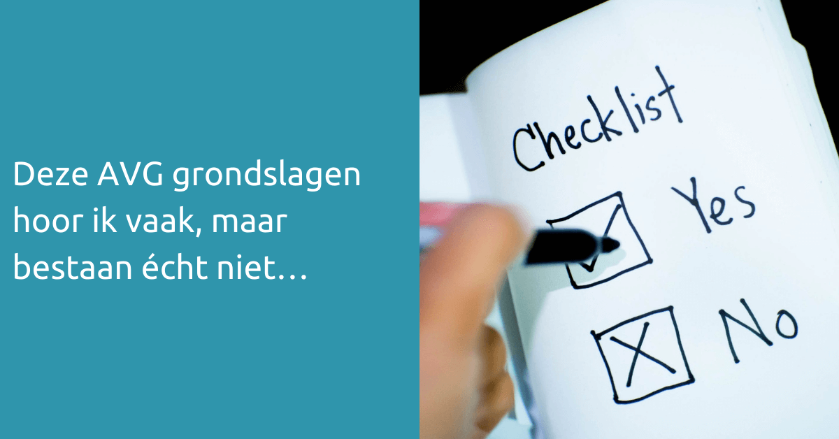 De #AVG stelt dat als je #persoonsgegevens wilt verwerken, dat dit alleen kan als je beschikt over een grondslag. Maar Frank van Vonderen komt in de praktijk ook andere grondslagen tegen die toch geen rechtmatige grondslagen zijn! Welke? Dat lees je hier:

vka.nl/publicaties/de…
