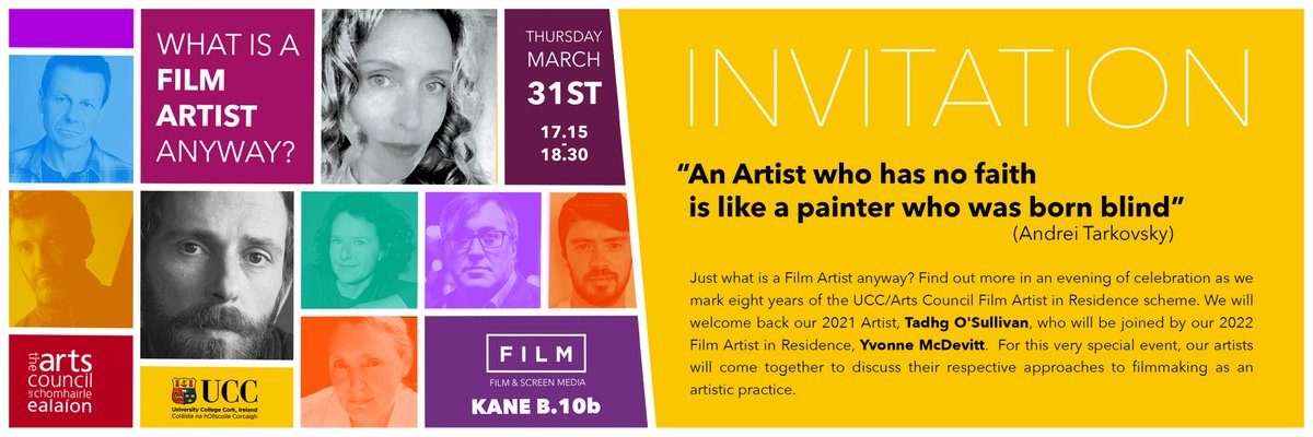 Excited to hear that Film is now an official #LeavingCert subject. Check out our #BAinFilmandScreenMedia for a degree that combines theory+practice: ucc.ie/en/fmt/film/ba/
<a href="/CACSSS1/">UCC Arts, Celtic Studies and Social Sciences</a> <a href="/UCC/">UCC Ireland</a> <a href="/ucccreates/">UCC School of Film, Music & Theatre</a> 
and come along to our Film Artist event on Thursday!