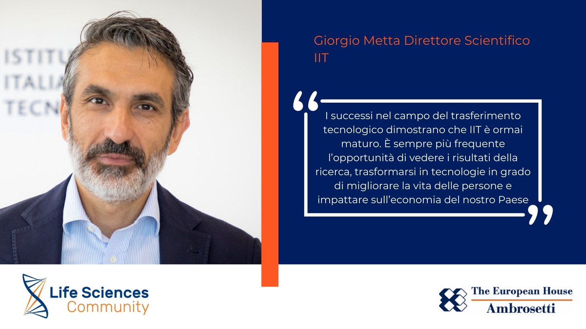 Ambrosetti_'s tweet photo. Giorgio Metta, Direttore Scientifico, ISTITUTO ITALIANO DI TECNOLOGIA 
@IITalk apre i lavori dell'incontro #InnoTechHub @Ambrosetti_  "Startup Life Sciences e il caso di successo IIT: la parola ai protagonisti" https://t.co/zcpaCA49Iq