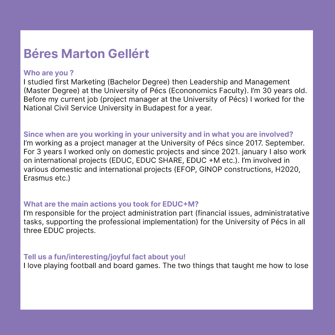 Meet our dear colleague, Beres Marton Gellert! Click to learn more about him