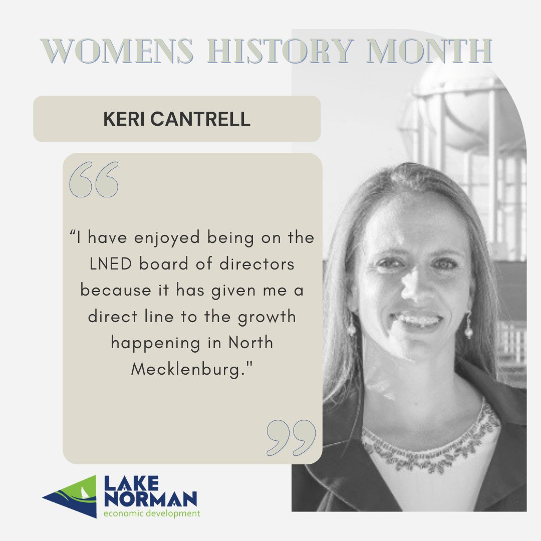 March is #WomensHistoryMonth and LNED is highlighting the strong women on its Board of Directors.

Last but certainly not least, we are spotlighting Keri Cantrell PhD, PE, Chief Engineer of Planning and Development for <a href="/CLTWater/">Charlotte Water💧</a>.