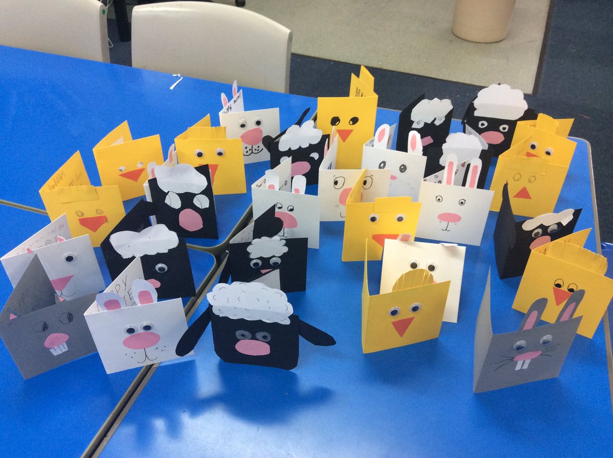 We made Easter cards for our P1 reading buddies this afternoon - we hope that they will like them! 🐰🐣🐥🐤<a href="/SchoolBroomhill/">BroomhillSchool</a>