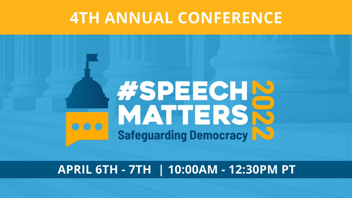 ucfreespeech's tweet photo. ✨Spotlight on #SpeechMatters✨We are thrilled to have @knightfdn’s @evettewashere as a special guest on Day 2 of our conference! Evette will present findings from their recent report, “College Student Views on Free Expression and Campus Speech 2022.” 👇
https://t.co/riiDmybG9Q https://t.co/Nzh1ydcu67