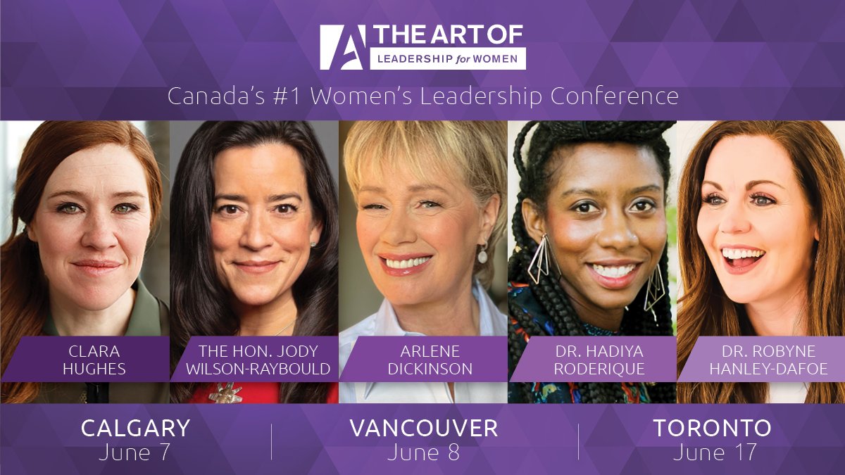 We're excited to announce The Art of Leadership for Women is returning to #YYC, #YVR, #YYZ! Join us for a day of learning, networking, and championing change for women.

Speakers:
@ArleneDickinson 
@Puglaas 
@ClaraHughes  
@HadiyaRoderique
@RHanleyDafoe

SAVE $100 - Code EBLWTW41