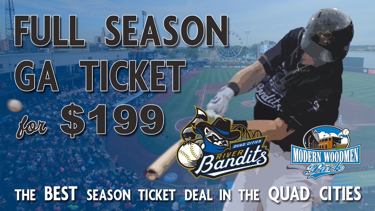 QCRiverBandits's tweet photo. We’re not kidding, this deal is 👌

Call 563-324-3000 to get yours today! 🎟 https://t.co/UaLfDOFriI