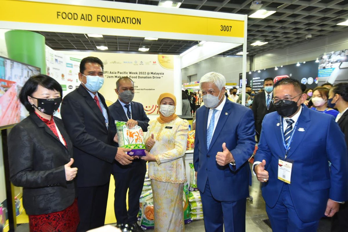 Thank you YB Minister of Tourism, Arts &amp; Culture <a href="/NancyShukri/">Nancy Shukri</a> for your support towards the Food Donation Drive held in-conjunction with <a href="/UFILive/">UFI</a> Asia Pacific Week in Malaysia organised by <a href="/MyCEB/">MyCEB</a> and all UFI Malaysia members.