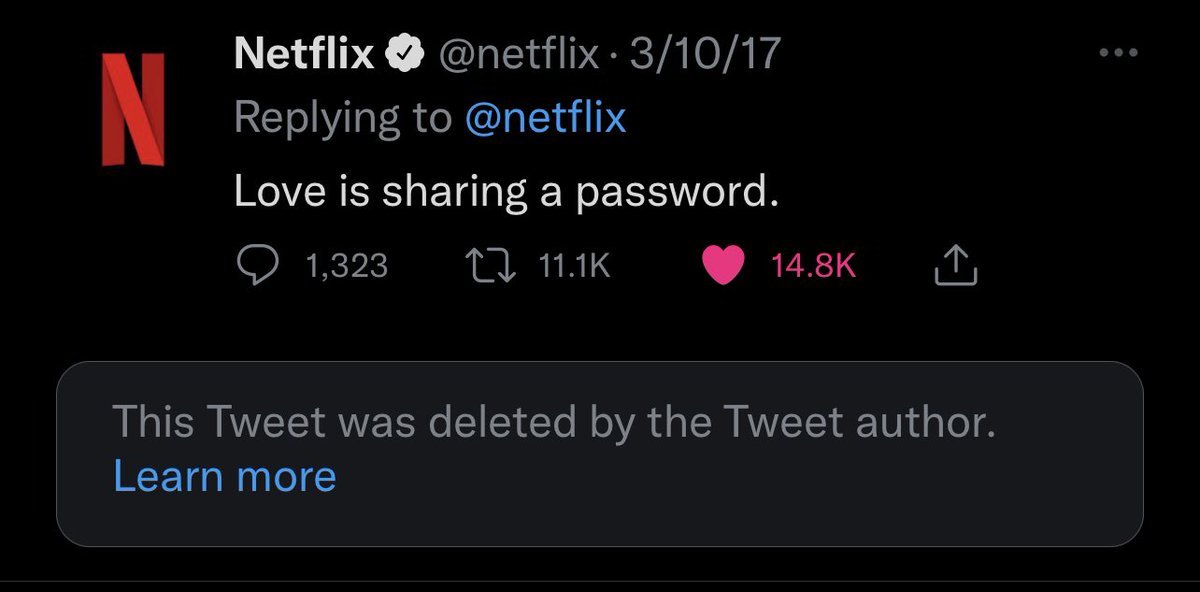 HashTagHell's tweet photo. Hey @netflix did you really go and dirty delete? Wow!!! 😂 https://t.co/D5QVoxya2v