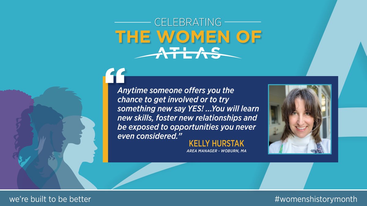 Celebrating the women of Atlas for Women's History Month, we asked Kelly Hurstak, Area Manager of Woburn, MA, "What advice do you have to an aspiring young woman interested in the AEC industry?"

#womenshistorymonth #engineering #environmental #aec