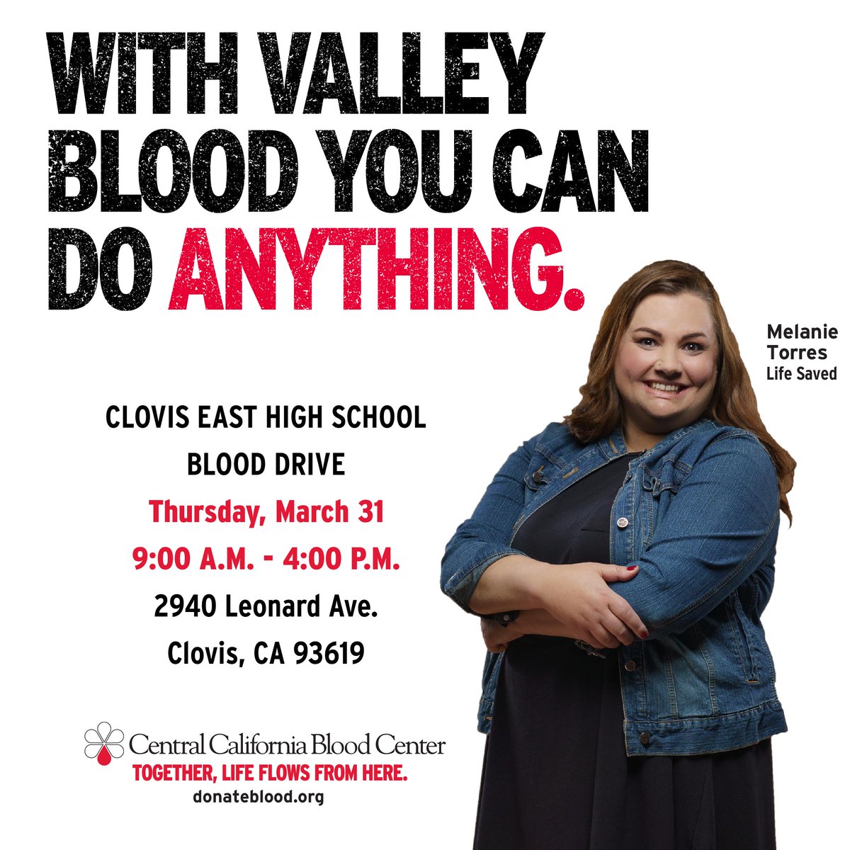 Our Annual Blood Drive is this Thursday from 9 to 4 pm in the East Gym. Sign up on this form if you or someone you know is planning to donate! If you're a student, please come to Activities to pick up a form. 
signup.com/go/CTbJMCQ