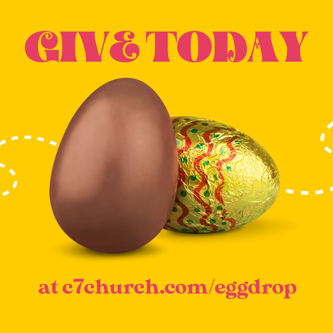 C7Church's tweet photo. We're excited to partner with @beatsoncharity this year for our Easter Egg Campaign.
Donate online today - link in bio
#EasterAtC7 #SpreadJoy #BeatsonCancer https://t.co/6aAlffzDEN