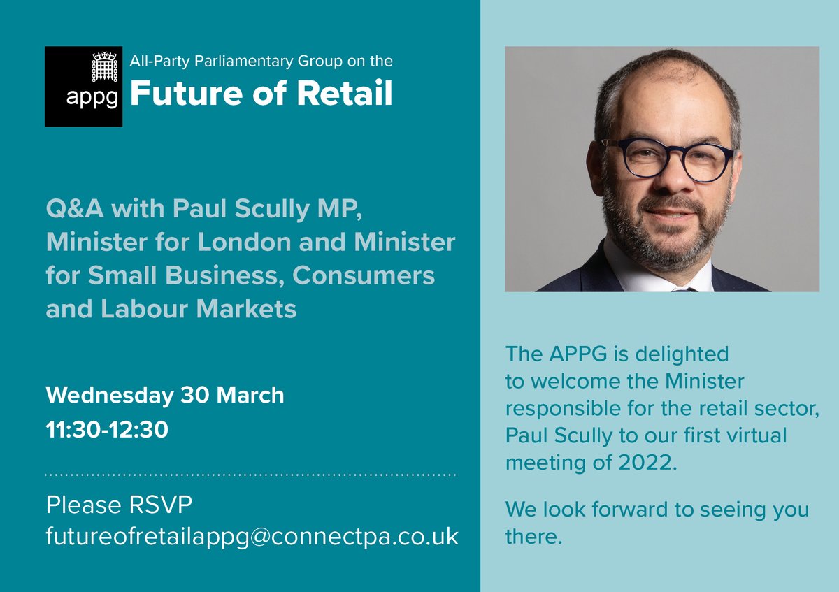 Future of Retail APPG tweet media