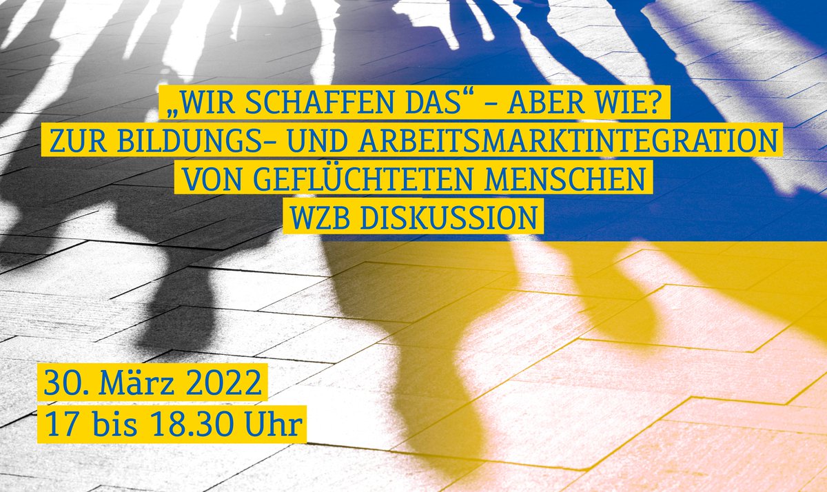 WZB_Berlin's tweet photo. 📅Morgen geht es in einer Online-Veranstaltung um die Bildungs- &amp; Arbeitsmarktintegration geflüchteter Menschen in 🇩🇪. Mit Beiträgen von @HeikeSolga &amp; @BenjaminSchulzL sowie einer Diskussion m. @wrase_mw, @DrThomasClausen, @LasicMaja &amp; Hans-Jürgen Kuhn.
📺https://t.co/MsOqOrzob8 https://t.co/IBdwQKMI78