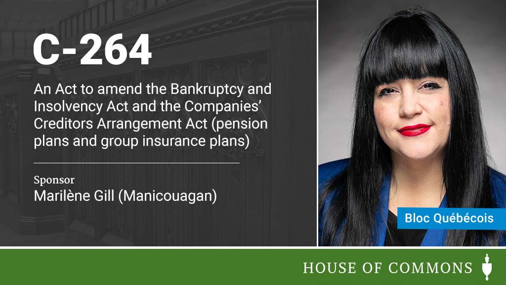 HoCChamber's tweet photo. .@GillMarilene introduced Bill #C264 in the #HoC.
The full text of the Bill will be available later today: https://t.co/13x4T6TPOC https://t.co/FnWSY6oo4V