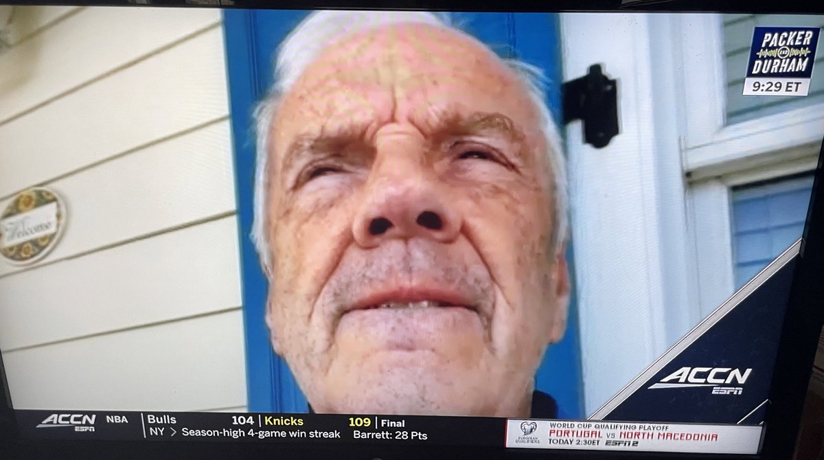 RossMartinNC's tweet image. Former #UNC head coach Roy Williams on the #PackerAndDurham Show.