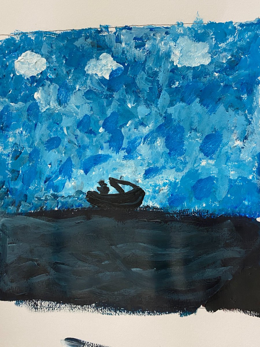 MWArtDept's tweet photo. Painting awesomeness! These small monochromatic works are part(s) of a big display coming soon to MW!! https://t.co/VTV9tp9a69