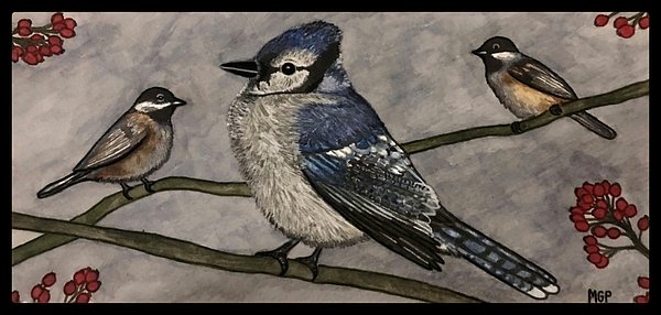ForgeMosquito's tweet photo. New artwork for sale! - "Blue Jay Portrait W/ Border" - https://t.co/07EuL1vDx6 @fineartamerica https://t.co/ixjOz7LiLh