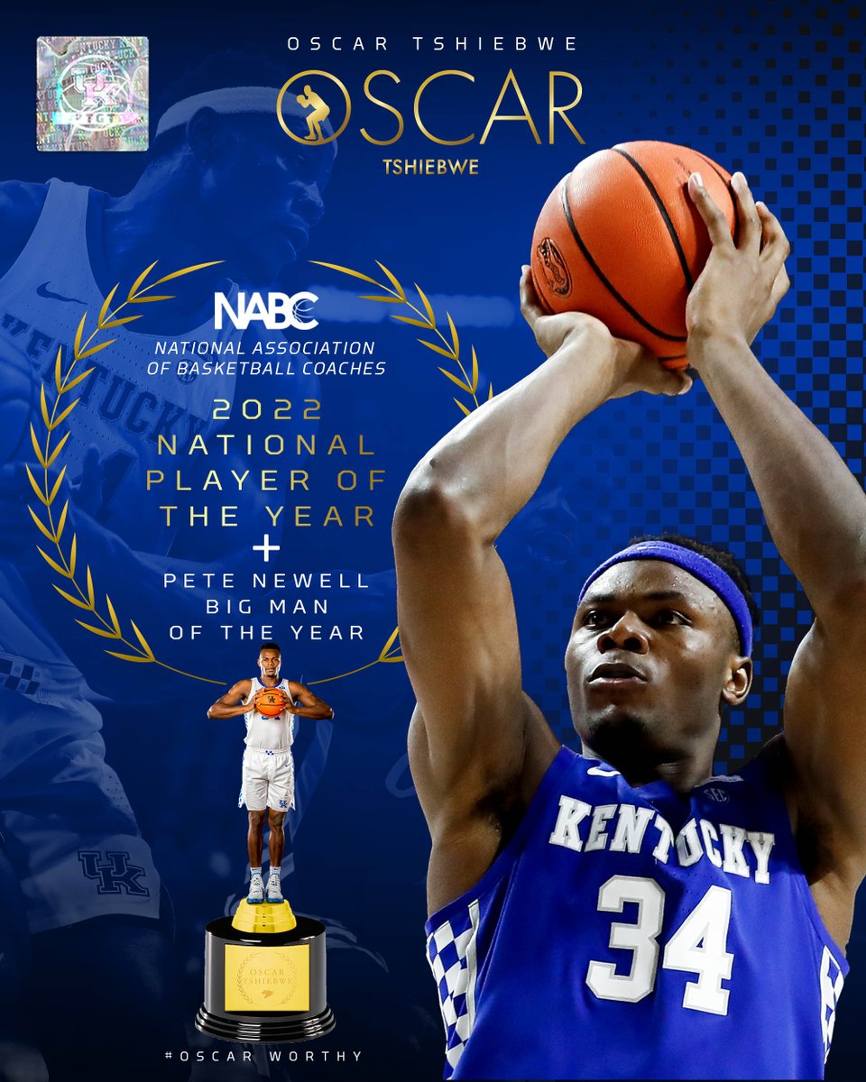 NATIONAL. PLAYER. OF. THE. YEAR.

The first player in <a href="/SEC/">Southeastern Conference</a> history to earn National Player of the Year honors from the <a href="/NABC1927/">NABC</a> - <a href="/Oscartshiebwe34/">Big O</a> 💪

📝 bit.ly/3Dp3PHw
