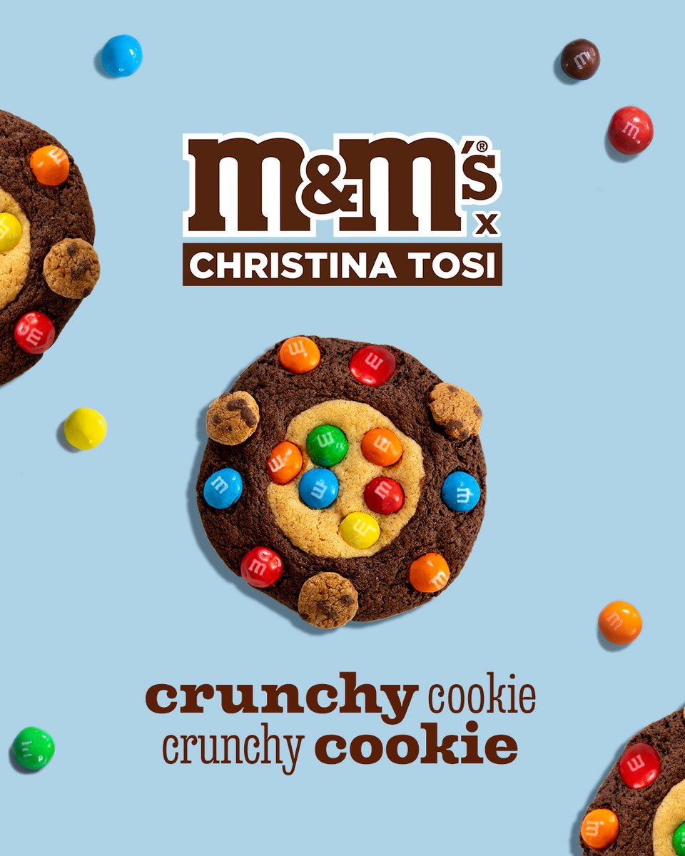 M&M'S on X: We were so excited about Crunchy Cookie that we had the cookie  queen herself, Milk Bar's Christina Tosi, put them inside a limited batch  of cookies. Head to