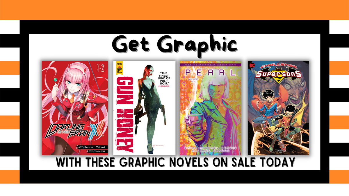 PRHgetsgraphic's tweet photo. These comics and graphic novels are out today (3/28)! 
Visit https://t.co/WHAQCeSsET… to learn more! #comics #comicbooks #graphicnovel #manga https://t.co/lsgVP67RvJ